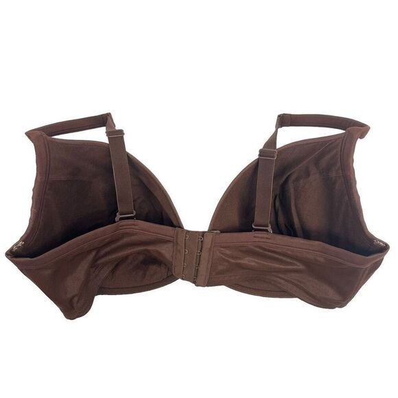 Cacique Womens Molded Adjustable Strap Nylon Blend Underwired Bra Brown Sz 44DD - Picture 12 of 14